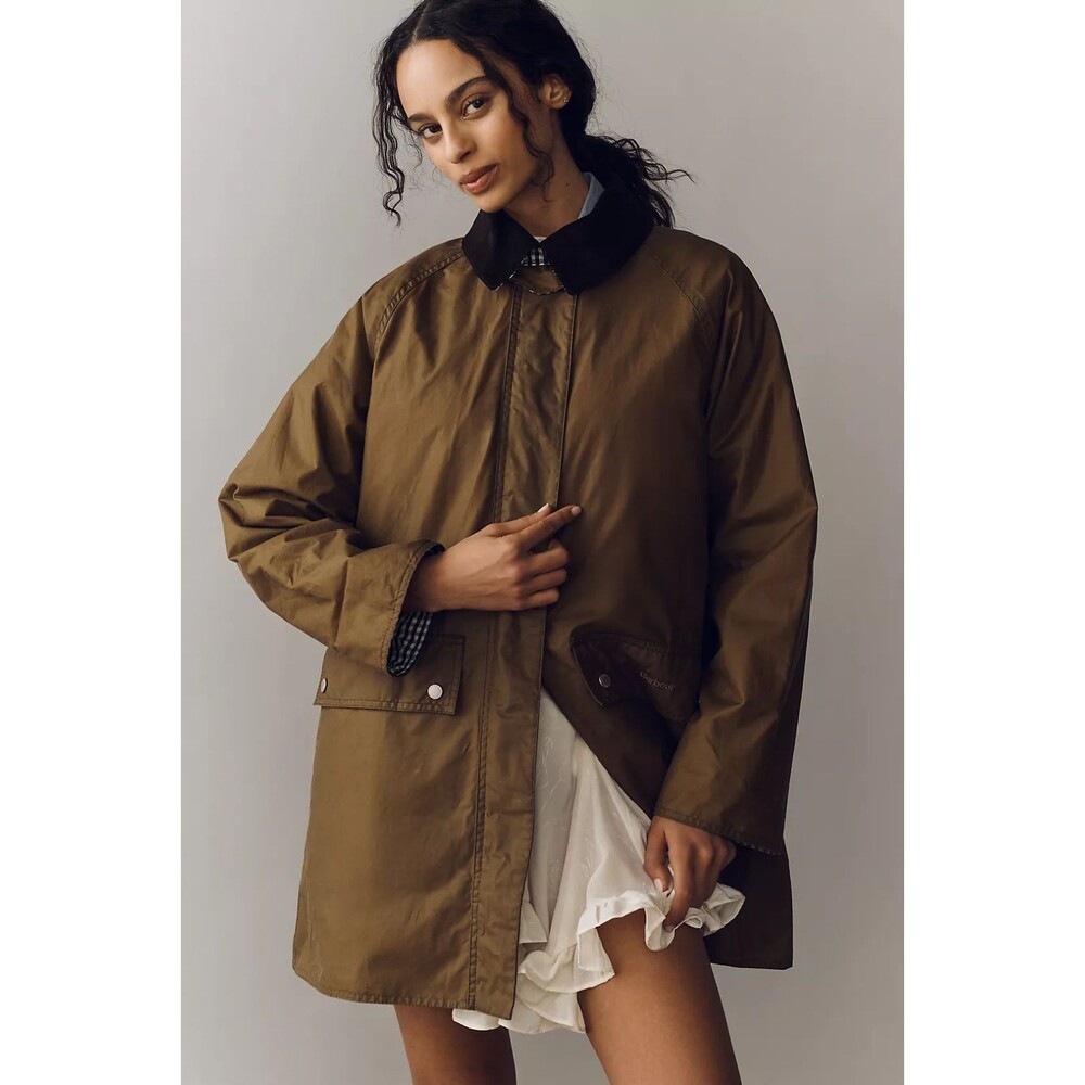 Barbour Anthropologie Wren Women’s Waxed Cotton Jacket Size 16 US/20 UK/46EU NWT